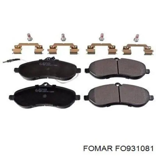 Передні тормозні колодки FO931081 Fomar Roulunds