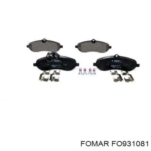 Купити FO931081 Fomar Roulunds Колодки гальмівні передні, дискові