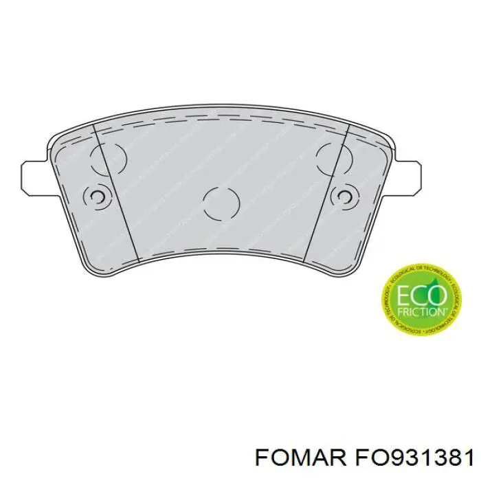 Гальмівні колодки Fomar Roulunds FO931381 ціна, від 20.13 USD