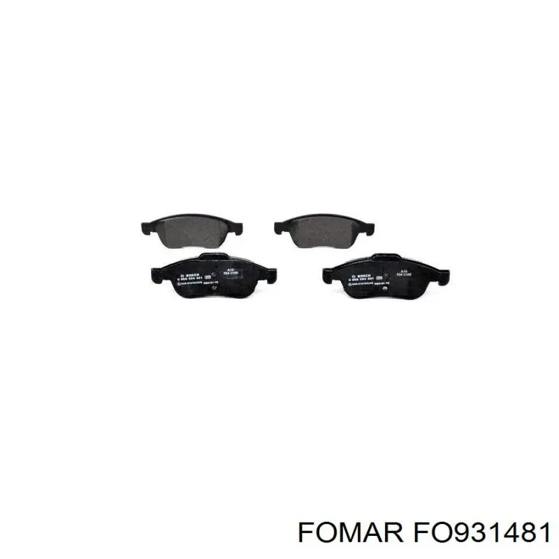 Гальмівні колодки Fomar Roulunds FO931481 ціна, від 23.51 USD