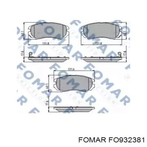 Купити 581012CA11 Hyundai/Kia Колодки гальмівні передні, дискові