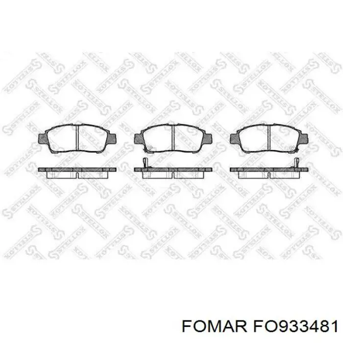 Задні гальмівні колодки Fomar Roulunds FO933481 ціна, від 16.23 USD