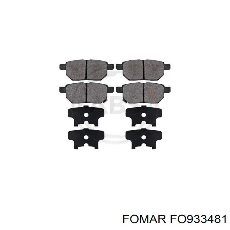 Купити FO933481 Fomar Roulunds Задні колодки