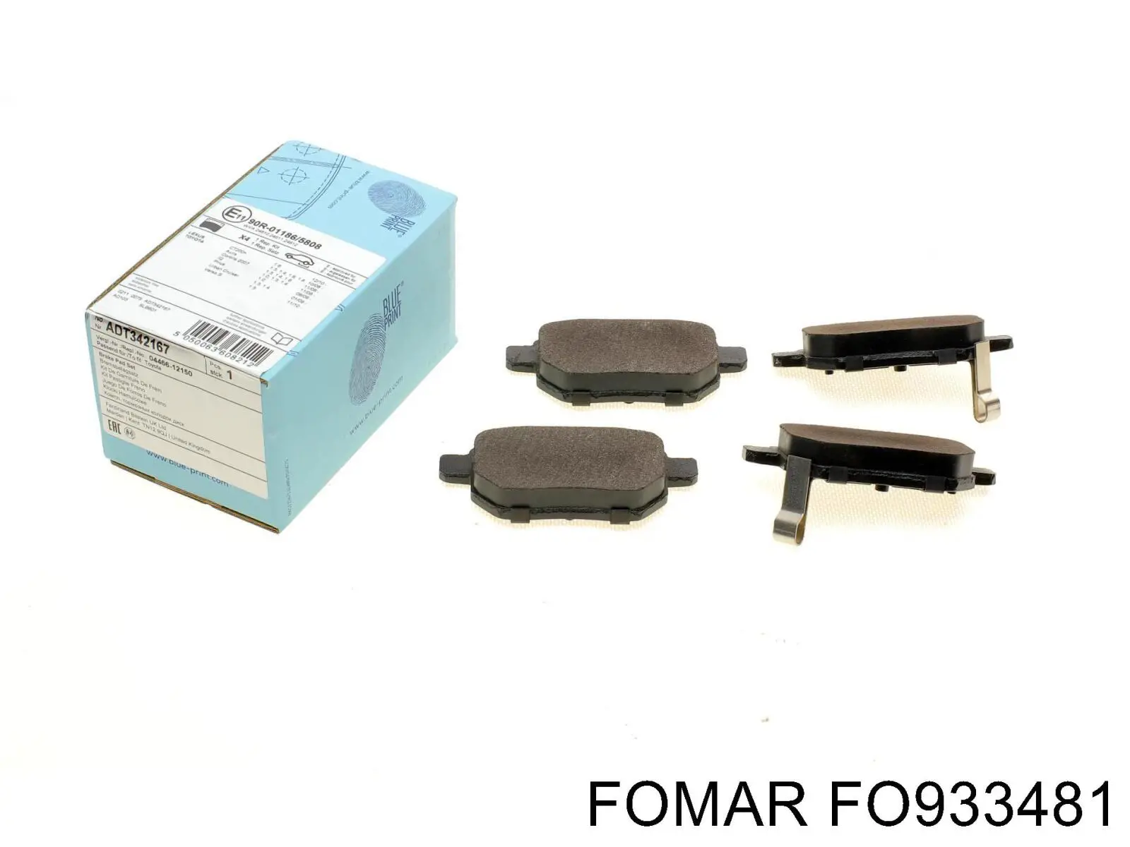 Задні гальмівні колодки Fomar Roulunds FO933481 ціна, від 16.23 USD