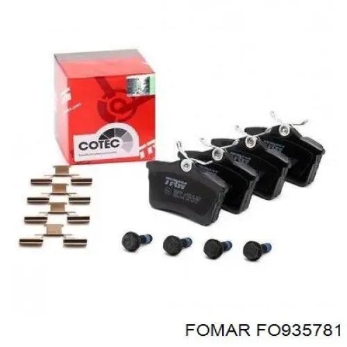 Задні гальмівні колодки Fomar Roulunds FO935781 ціна, від 16.95 USD