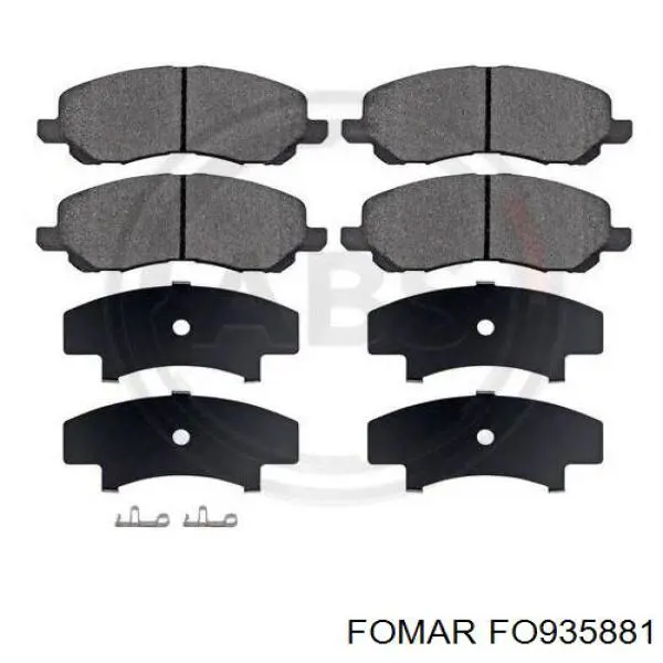 Гальмівні колодки Fomar Roulunds FO935881 ціна, від 23.17 USD
