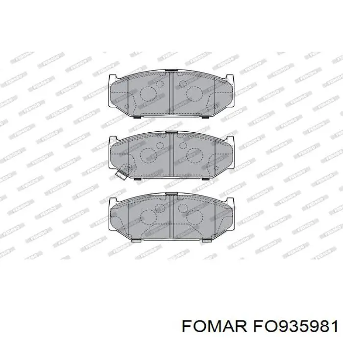 Купити DFY13328Z Mazda Колодки гальмівні передні, дискові