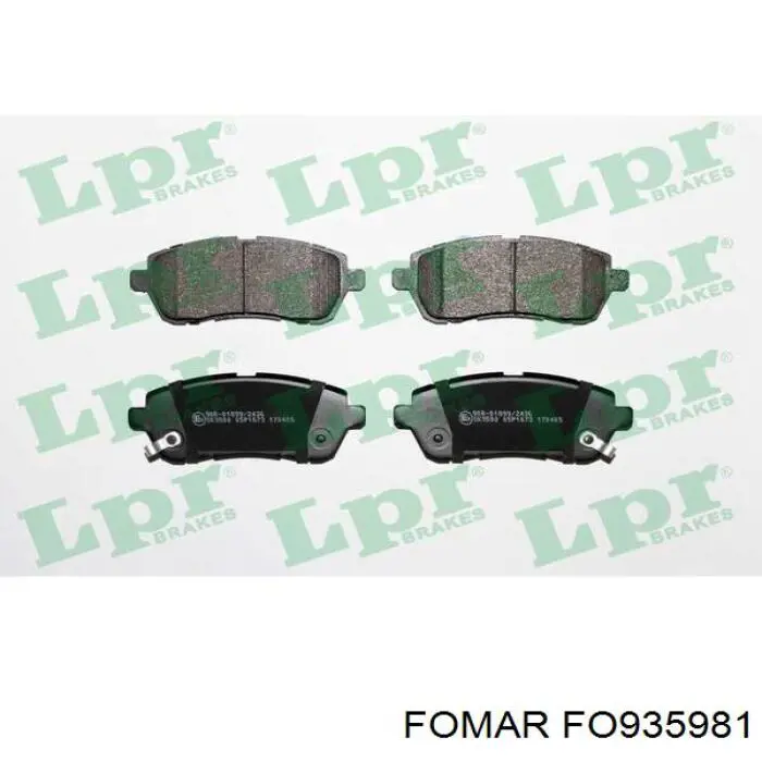 DFY13328Z Mazda Передні гальмівні колодки