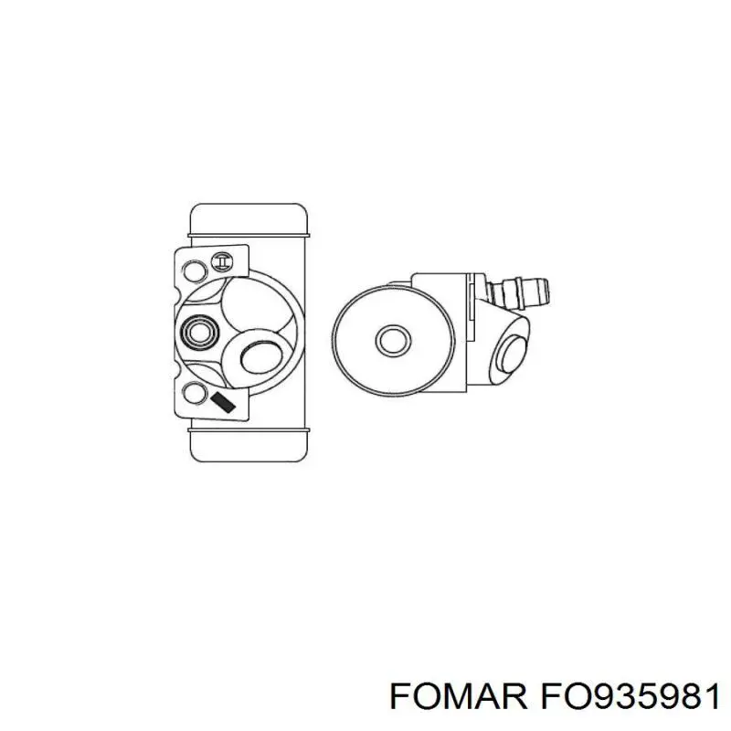 Купити FO935981 Fomar Roulunds Колодки гальмівні передні, дискові