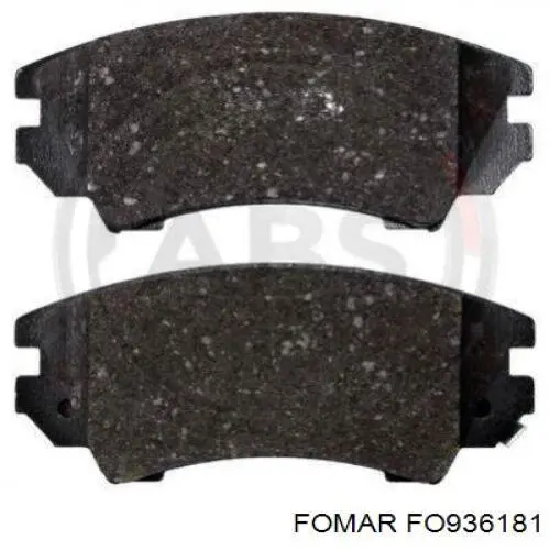 Передні тормозні колодки FO936181 Fomar Roulunds
