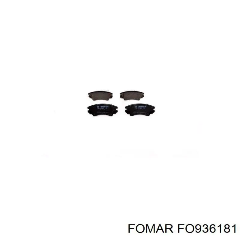 Тормозні колодки Fomar Roulunds FO936181