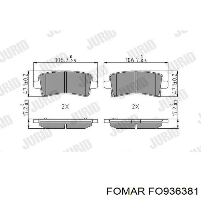 Купити 39021483 Opel Задні колодки