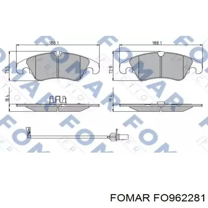 Передні тормозні колодки 986494201 Bosch