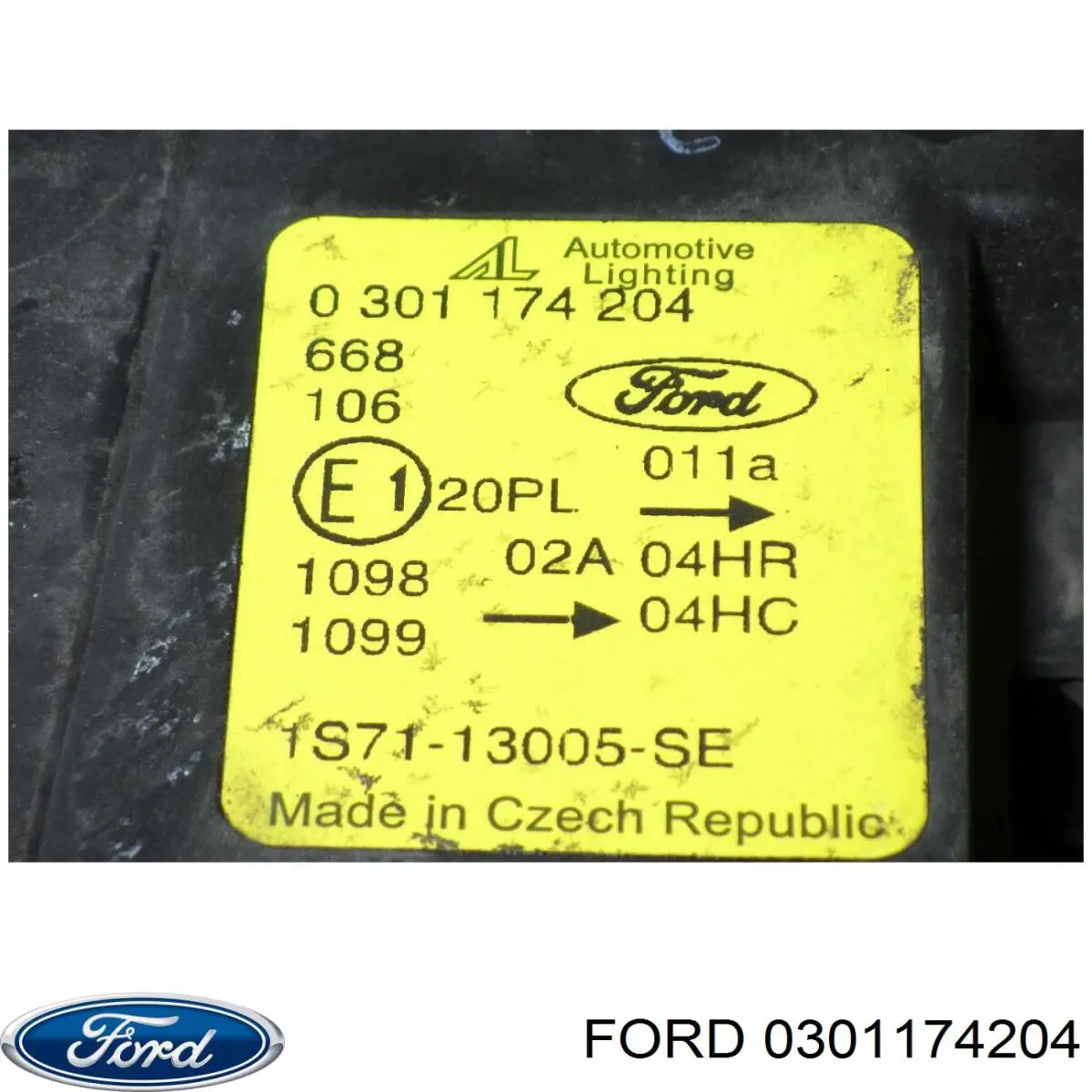 Фара права 1305239177 Ford