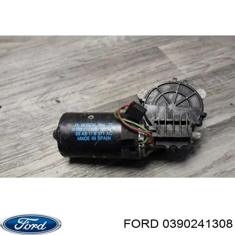 1640481 Ford двигун склоочисника лобового скла (трапеції)