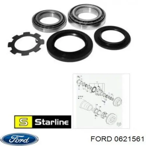 Натяжний ролик Ford 0621561 ціна, від 12.18 USD