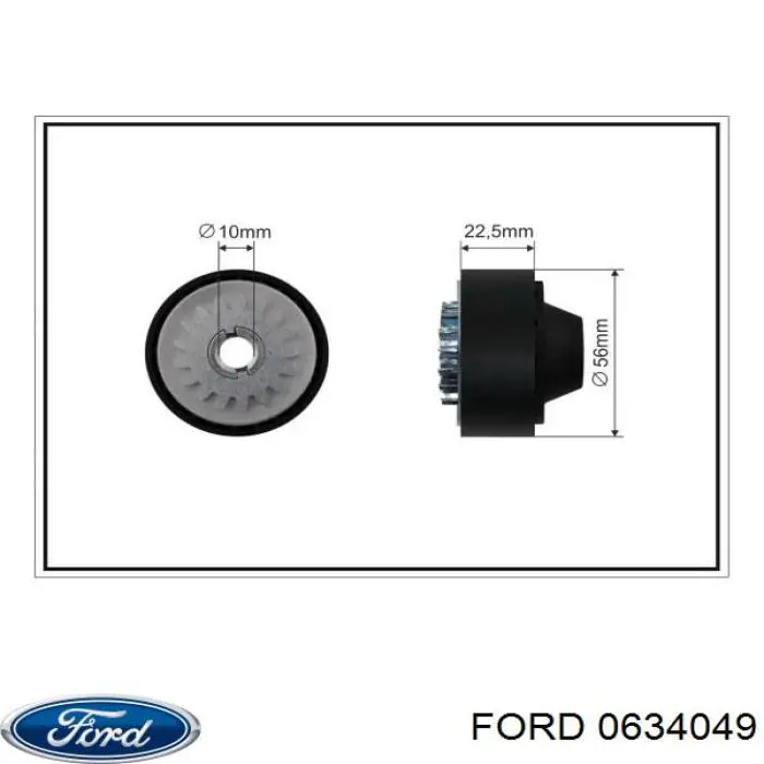 0634049 Ford Підшипник ступиці задньої
