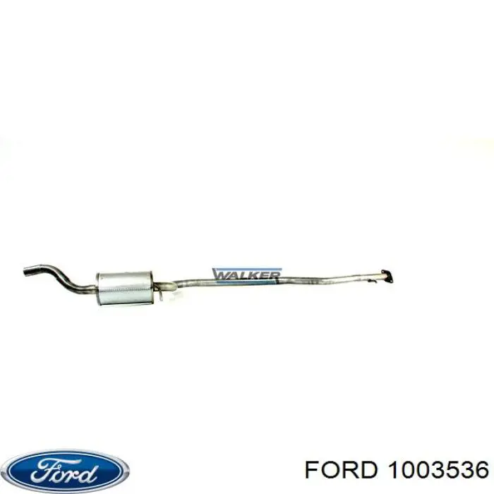 1065912 Ford глушник, центральна частина