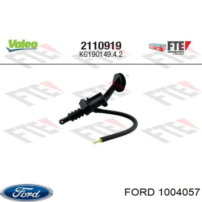1004057 Ford заглушка/ решітка протитуманних фар бампера переднього, ліва