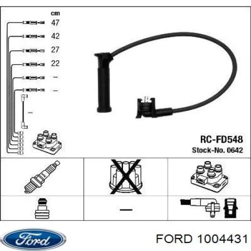 Купити 1004431 Ford Провід високовольтні, комплект