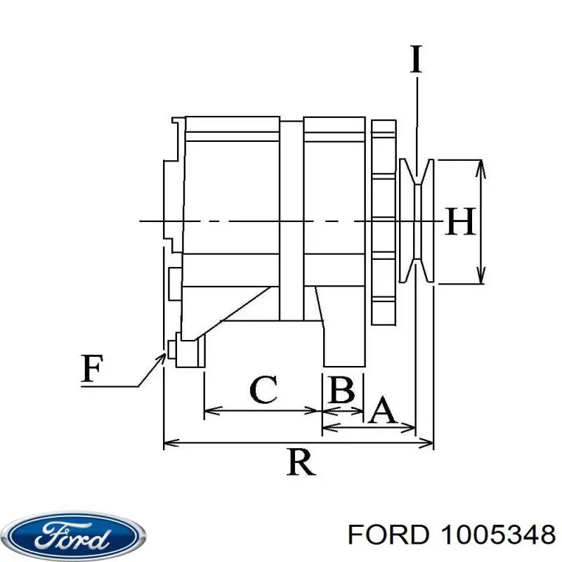 1005348 Ford генератор