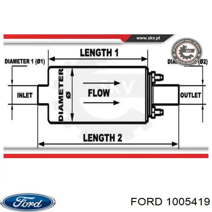 Модуль бензонасоса Ford 1005419 ціна, від 48.03 USD