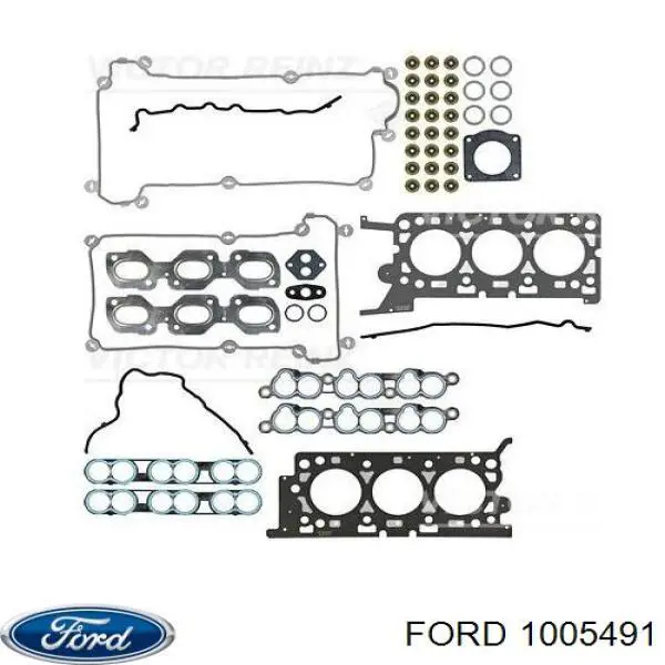 1005491 Ford комплект прокладок двигуна, верхній