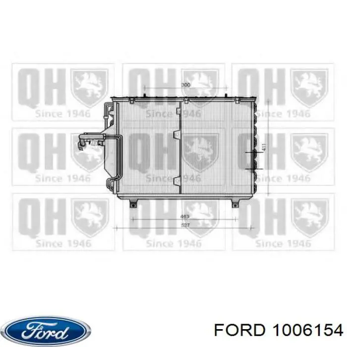 1006154 Ford радіатор охолодження двигуна