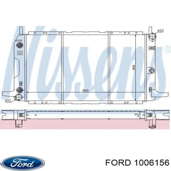 6184417 Ford радіатор охолодження двигуна