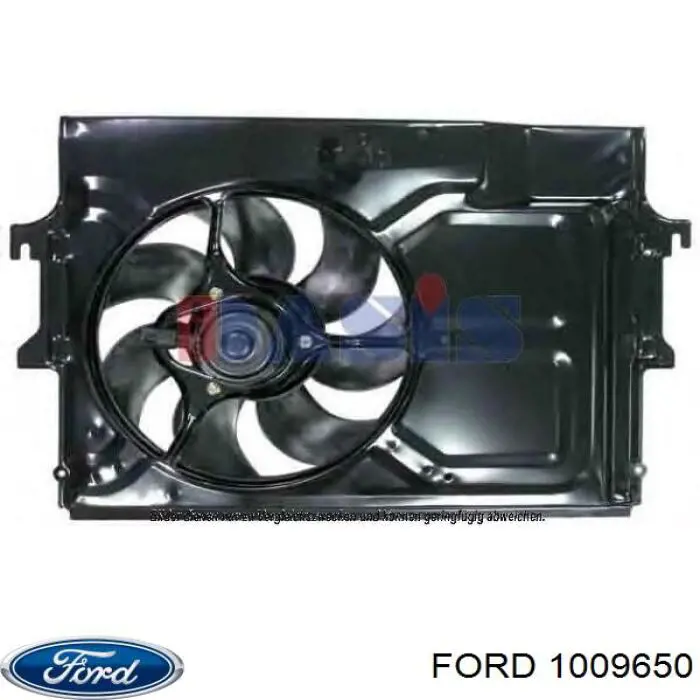1009650 Ford електровентилятор охолодження в зборі (двигун + крильчатка)