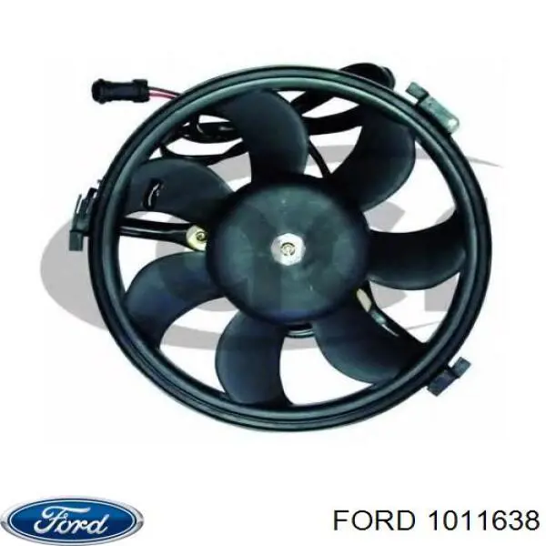 1011638 Ford електровентилятор охолодження в зборі (двигун + крильчатка)