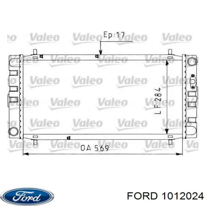 Підсилювач гальм вакуумний 6820716 Ford