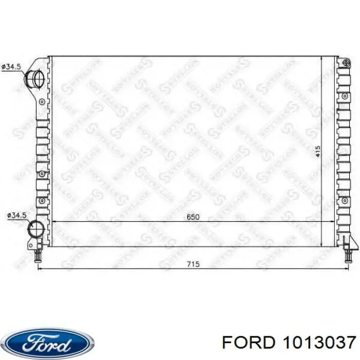 1492207 Ford Штани глушника передні