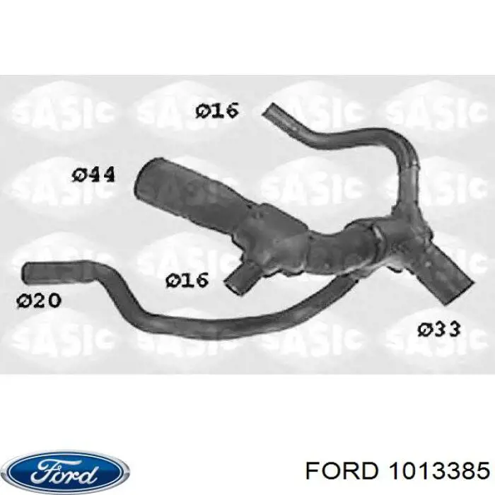 Купити 1013385 Ford Шланг/патрубок радіатора охолодження, нижній