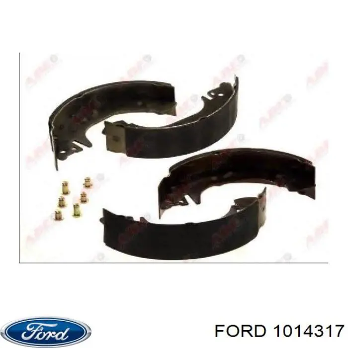 1014317 Ford колодки гальмові задні, барабанні