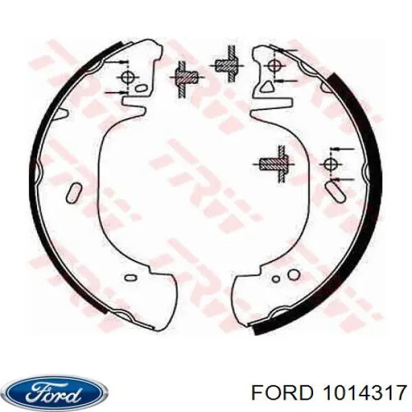 Купити 1014317 Ford Колодки гальмові задні, барабанні
