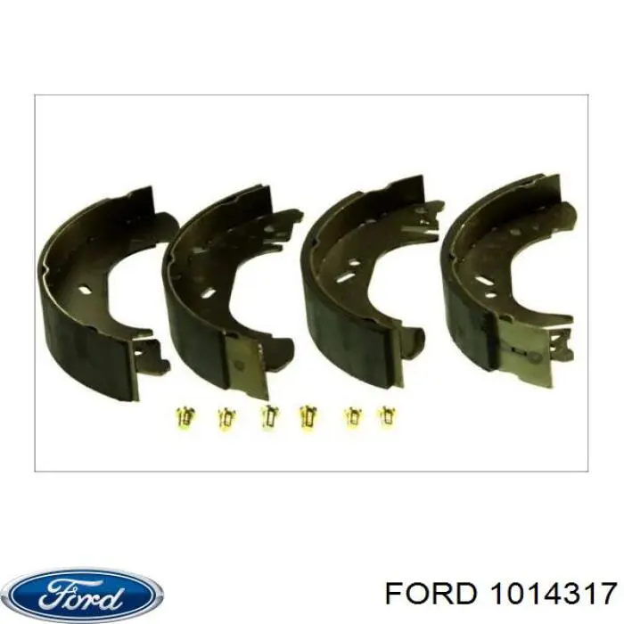 Колодки гальмові задні, барабанні 1014317 Ford