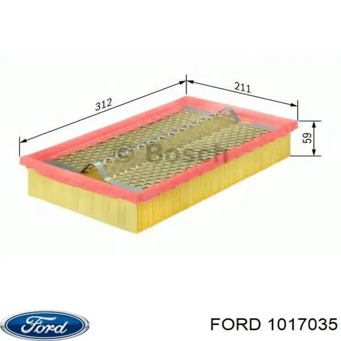 1017035 Ford фільтр повітряний