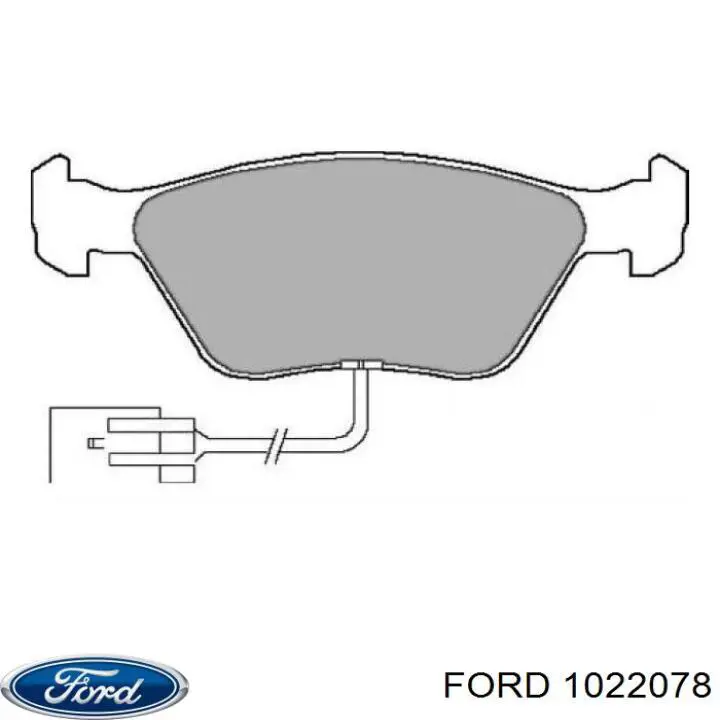 Купити 1022078 Ford Колодки гальмівні передні, дискові