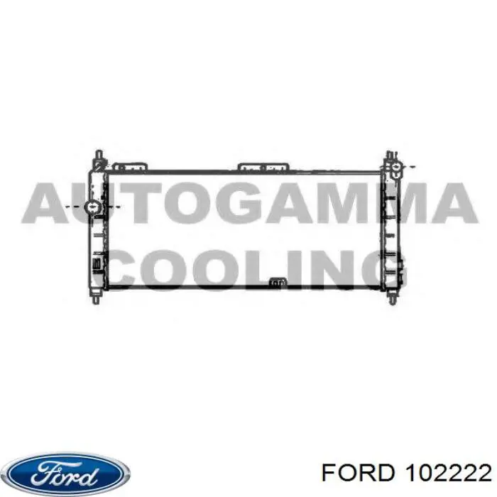 102222 Ford прокладка головки блока циліндрів (гбц)
