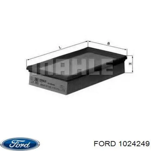 1024249 Ford фільтр повітряний