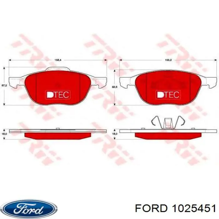 Телевізор нижній Ford 1025451 ціна, від 15.64 USD