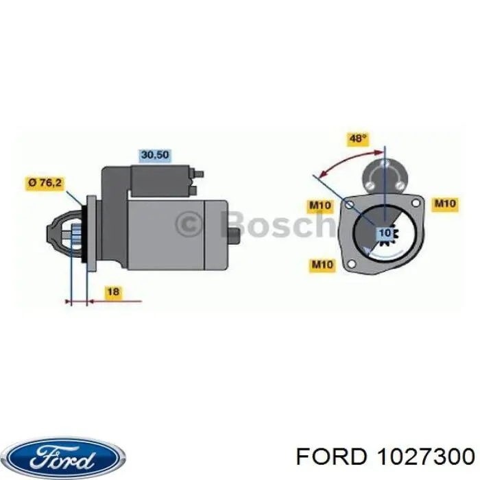 1027300 Ford стартер