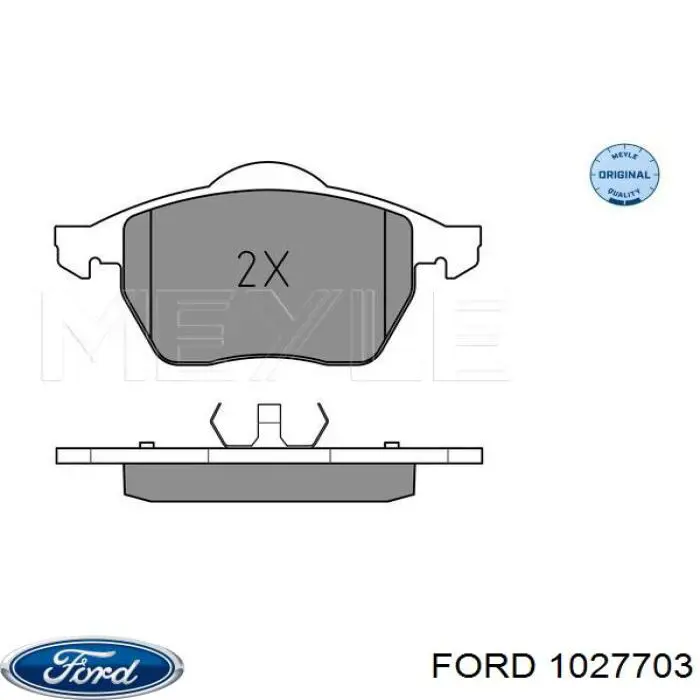 Тормозні колодки Ford 1027703
