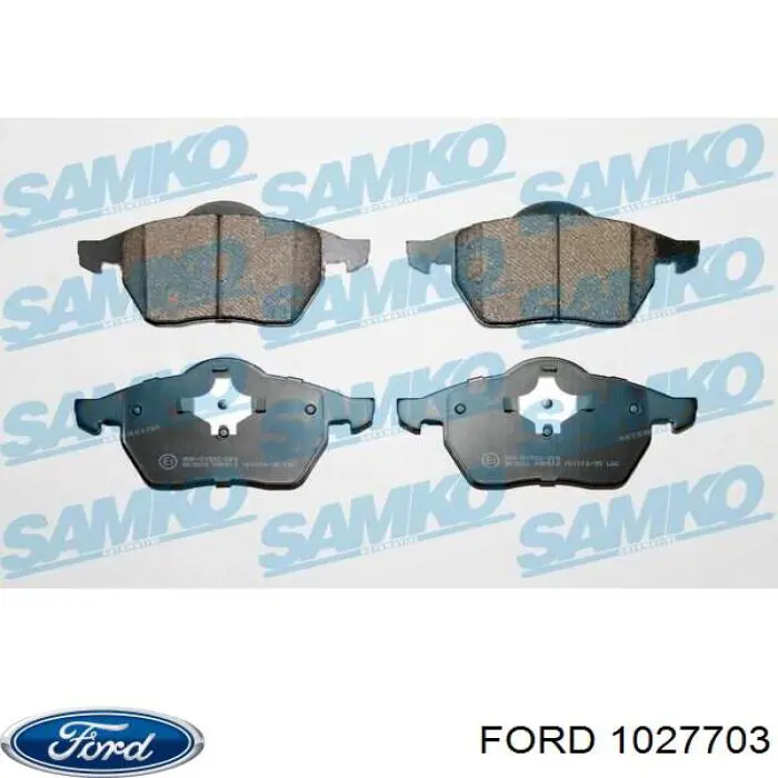 1027703 Ford колодки гальмівні передні, дискові