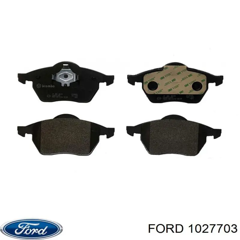 Купити 1027703 Ford Колодки гальмівні передні, дискові