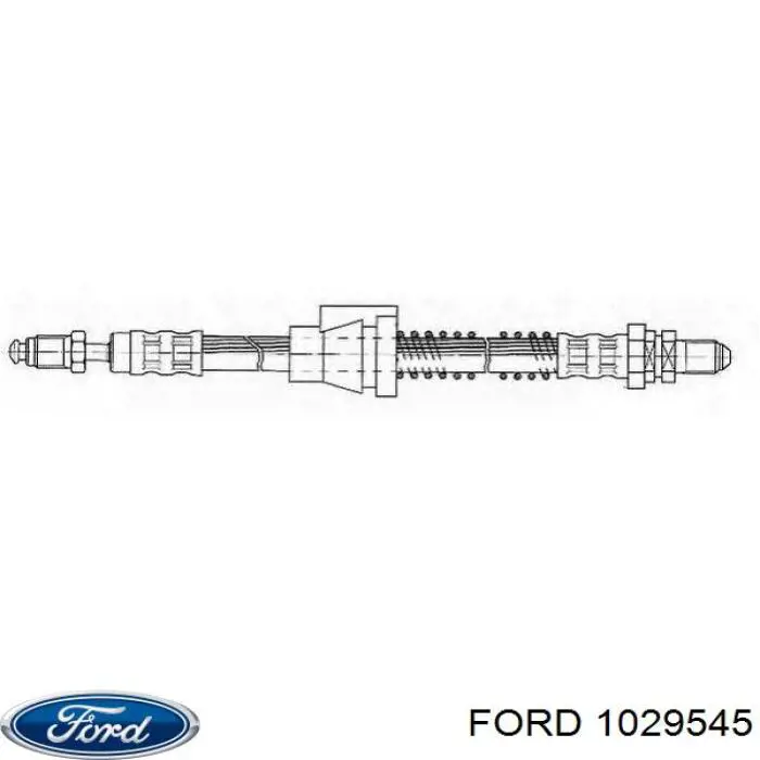 Купити 1029545 Ford Шланг гальмівний передній, правий
