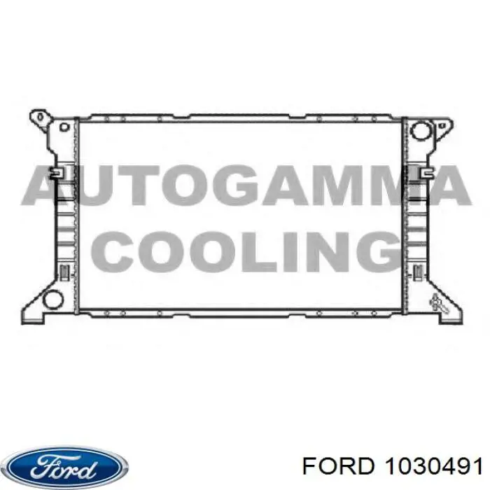 1030491 Ford радіатор охолодження двигуна