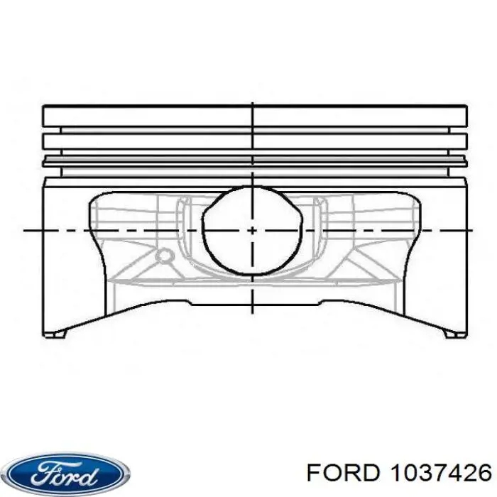 Поршня, 2-й ремонт (+0,50) Ford 1037426 ціна, від 38.01 USD