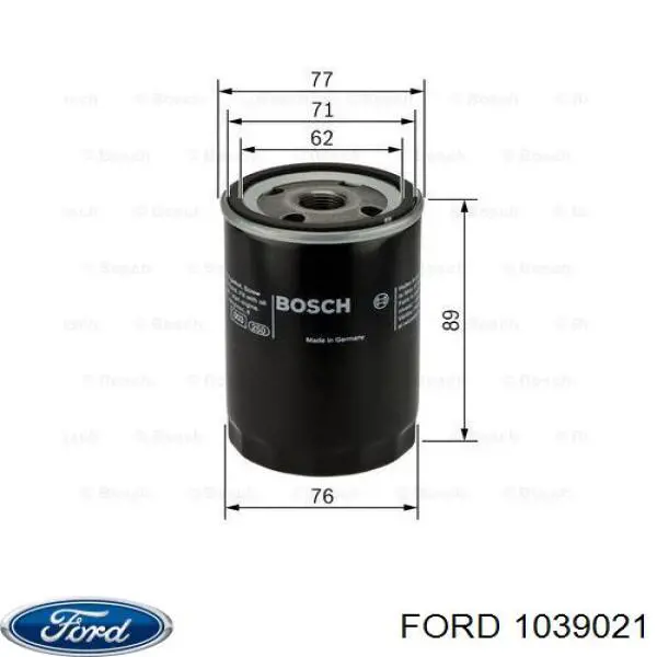 Масляний фільтр 1039021 Ford